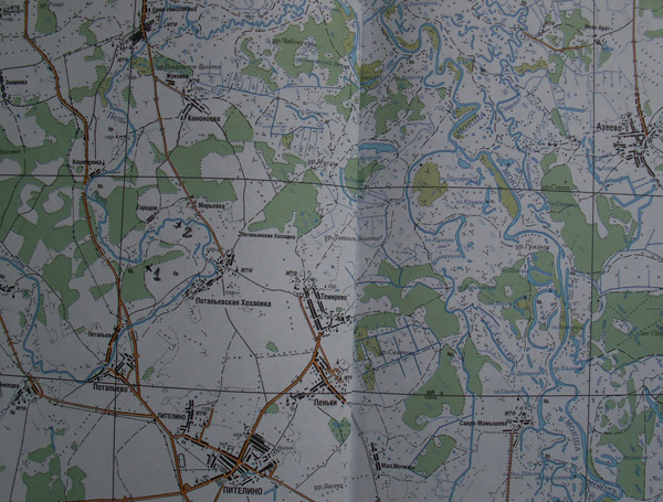 Карта 2 района похода [Атлас Рязанской области]