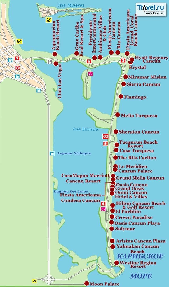 Карта отелей Канкуна [Неизвестен]