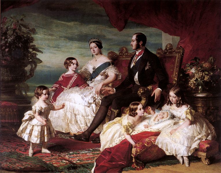 Королева Виктория и принц Альберт с детьми [Franz Xaver Winterhalter]