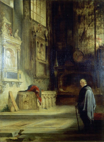 Вальтер Скотт перед могилой Шекспира,1828 [Неизвестен]