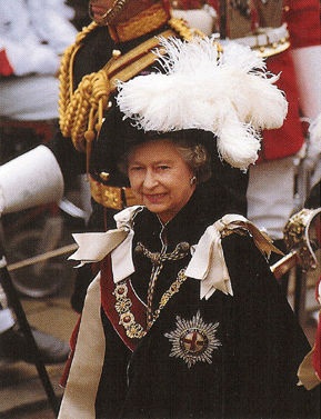 Королева Елизавета II с Орденом Подвязки [Неизвестен]