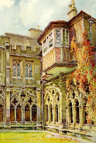 Anne Boleyns Window Deans Cloisters,1910 [E.W.Haslehust]