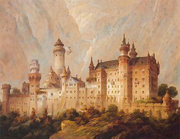 Замок Нойшванштайн-план, 1869 [Christian Jank]