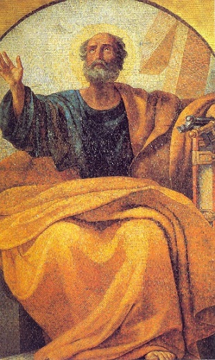 Апостол Петр, мозаика [П.В.Басин]